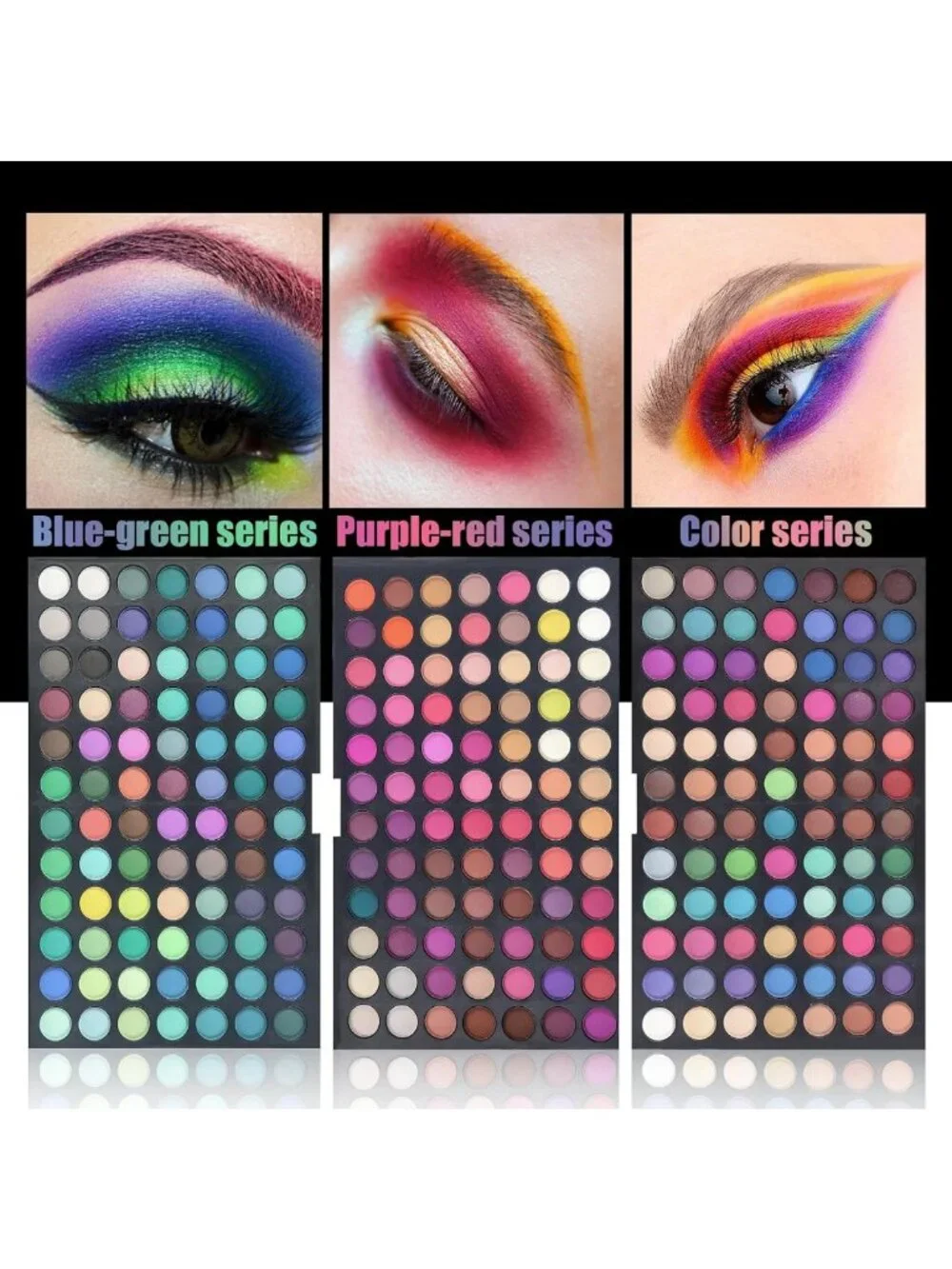 Vibrant 252-Color Eyeshadow Palette - Matte & Shimmer Blendable Eye Makeup